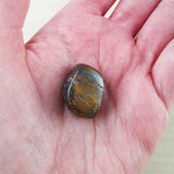 Gemini Zodiac Card with Tigers Eye Birthstone Crystal