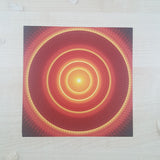 Golden Pulse Mandala Art Print