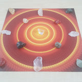 Golden Pulse Mandala Art Print
