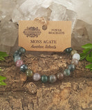 Power Bracelet - Moss Agate