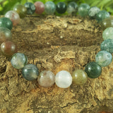 Power Bracelet - Moss Agate