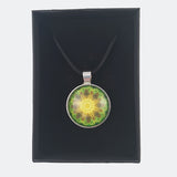 Emerald Orb Mandala Pendant