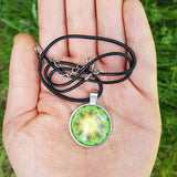 Emerald Orb Mandala Pendant