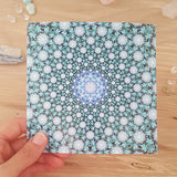 Stellar Cascade Mandala Art Print