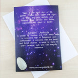 Virgo Zodiac Card with Amazonite Birthstone Crystal