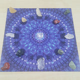 Azure Shield Mandala Art Print