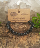 Power Bracelet - Black Agate