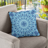 Crystal Radiance Mandala Pillow