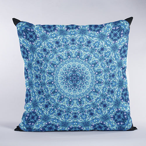 Crystal Radiance Mandala Pillow