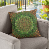 Earth Flower Mandala Pillow