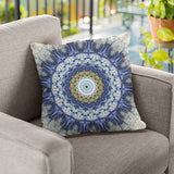 Flight of Swallows Mandala Pillow