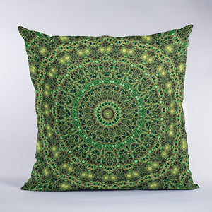 Forest Light Mandala Pillow