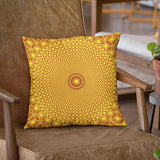 Golden Bracer Mandala Pillow