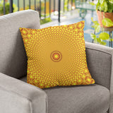 Golden Bracer Mandala Pillow