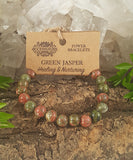 Power Bracelet - Green Jasper