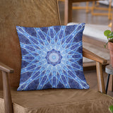Ice Lotus Sacred Geometry Pillow