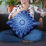 Ice Lotus Sacred Geometry Pillow