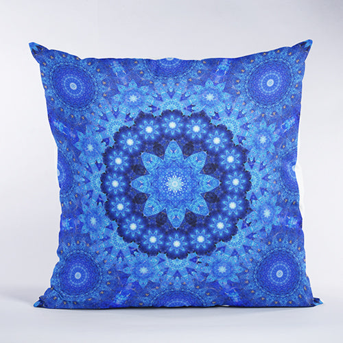 Lapis Crown Sacred Geometry Pillow