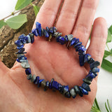 Crystal Chip Bracelet - Lapis Lazuli