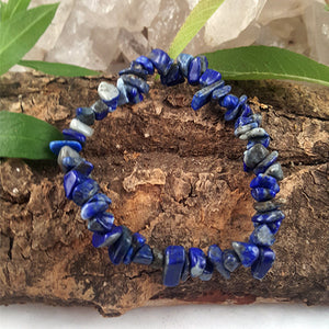 Crystal Chip Bracelet - Lapis Lazuli