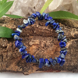 Crystal Chip Bracelet - Lapis Lazuli