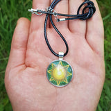 Solar Growth Mandala Pendant