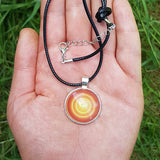 Golden Pulse Mandala Pendant