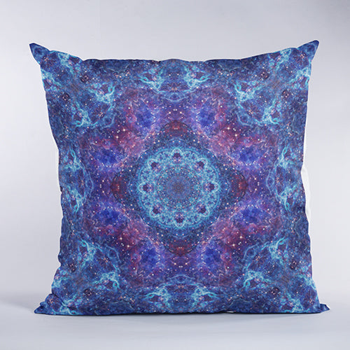 Shiva Blue Sacred Geometry Pillow