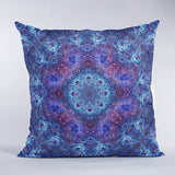 Shiva Blue Sacred Geometry Pillow
