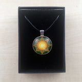 Solar Growth Mandala Pendant