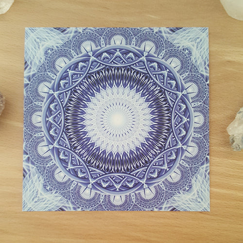 Vision Crystal Mandala Art Print
