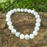 Power Bracelet - White Jasper