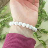 Power Bracelet - White Jasper