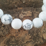 Power Bracelet - White Jasper